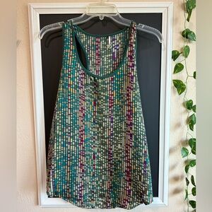 Colorful Patterned silky tank